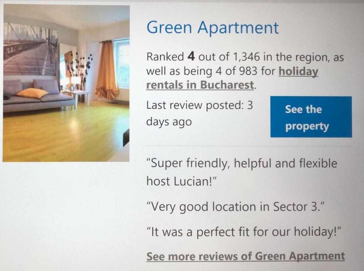 Green Apartment Bucarest Extérieur photo
